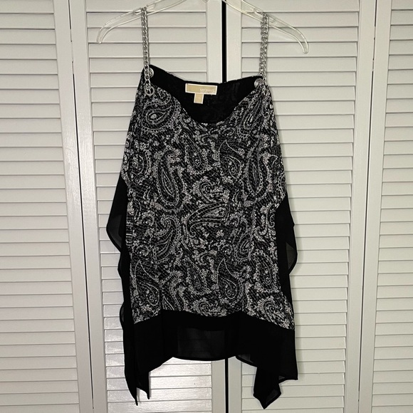 Michael Kors Paisley Scarf Top - Picture 1 of 7